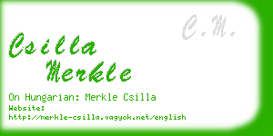 csilla merkle business card